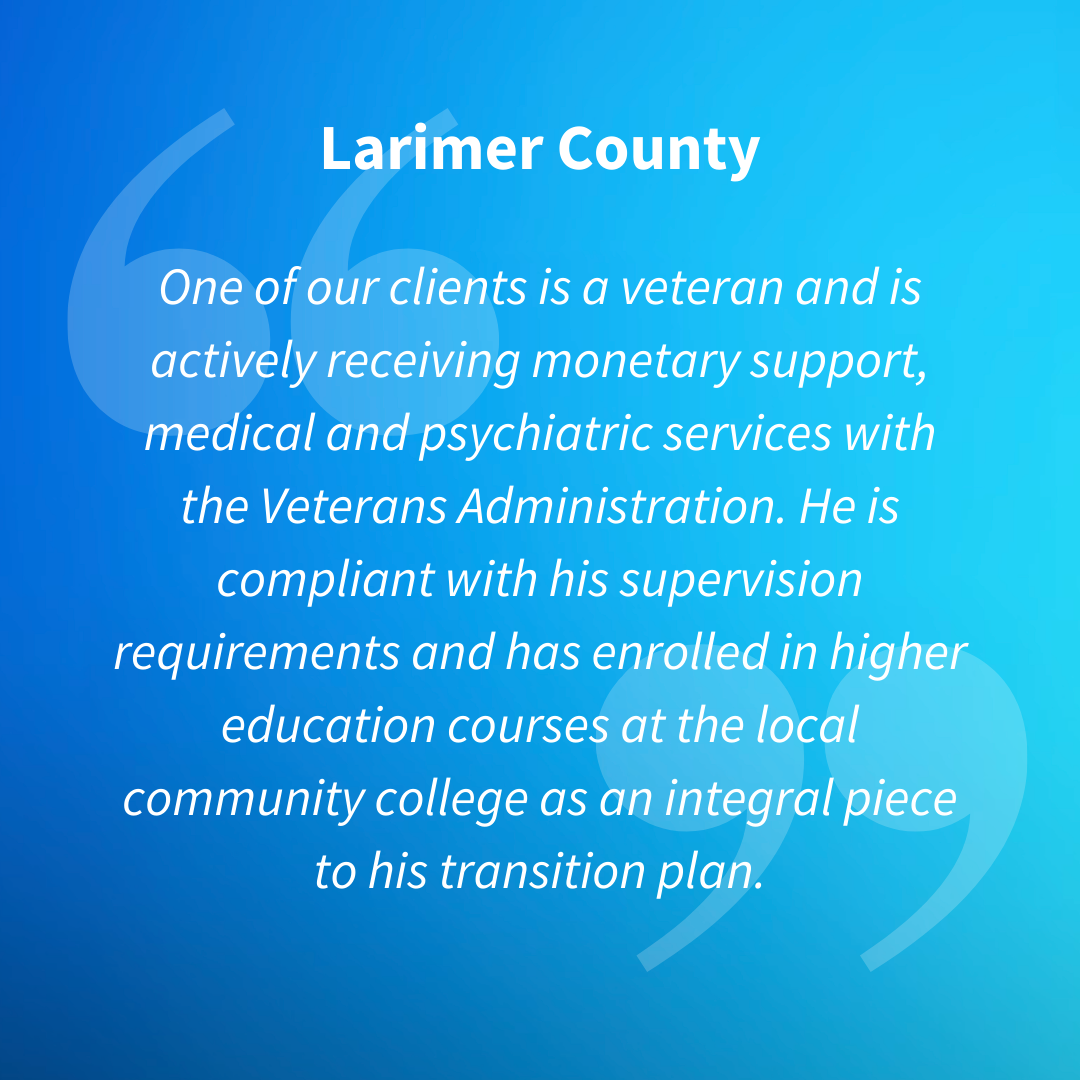 Larimer County Testimonial