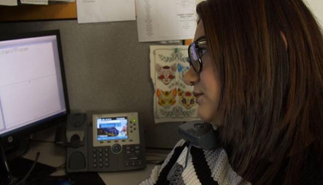 Woman on a phone