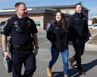 Cpt. Brian Briggs of the Douglas County Sheriff’s Office, Licensed Social Worker Ellen Pronio, and Case Manager Steve Kalisch are partners on the Douglas County Crisis Response Team.