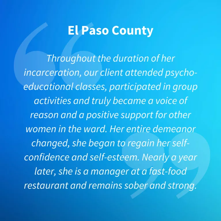 El Paso County Testimonial