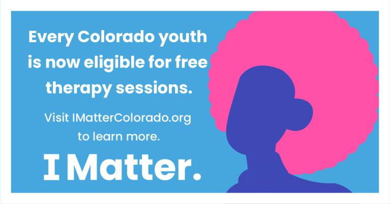 I Matter offer free counseling for Colorado youth
