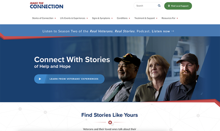 Screenshot of Make the Connection website